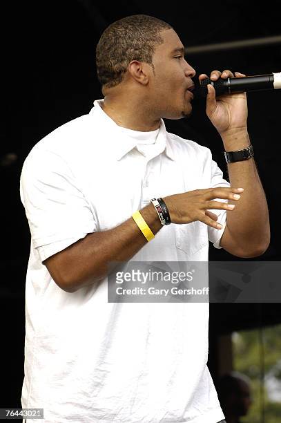 Recording Artist Jazz performs at The New York Call and Youth Xplosion - Starbury Giveback Day on August 31, 2007 in Eisenhower Park, East Meadow,...