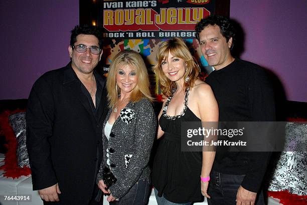 Ivan Kane, Champagne Suzy, Sharon Lawrence and Dr Tom Apostle at the premiere show of "Royal Jelly" at Ivan Kane's Forty Deuce at Mandalay Bay on...