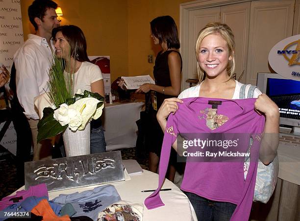 Brittany Snow with Raw clothing