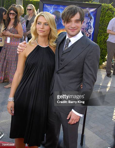 Actress Claire Danes and actor Charlie Cox at the "Stardust" Los Angeles Premiere at the Paramount Studio Theatre on July 29, 2007 in Los Angeles,...