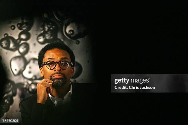 Director Spike Lee attends the Spike Lee Press Conference in Venice during day 4 of the 64th Venice Film Festival on September 1, 2007 in Venice,...