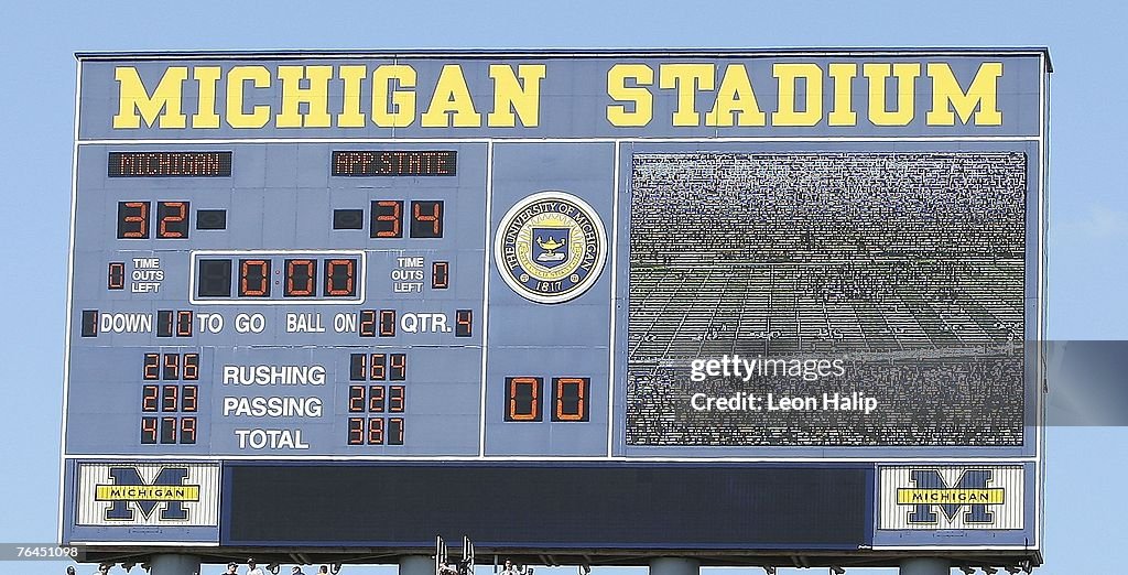 Appalachian State v Michigan Wolverines
