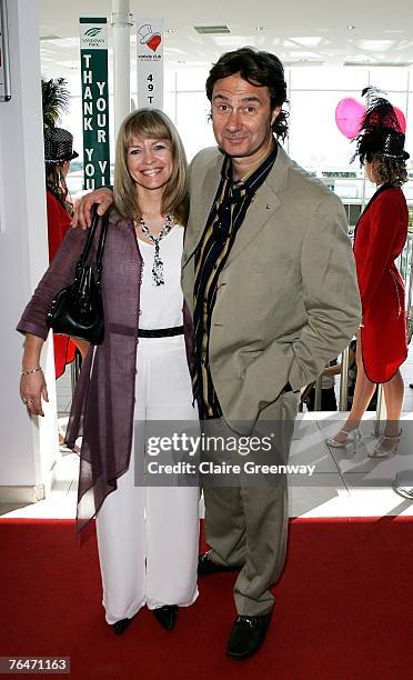 Chief Barker of the Variety Club Russ Kane and his guest attend the 49th Variety Club Race Day at Sandown race course on September 1, 2007 in London,...