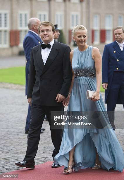 Dutch Prince Friso and Princess Mabel arrive to attend celebrations marking the 40th birthday of Dutch Crown Prince Willem Alexander at the Loo...