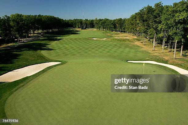 Course scenic features the 15th green during the third round of the Deutsche Bank Championship on September 2, 2007 at TPC Boston in Norton,...