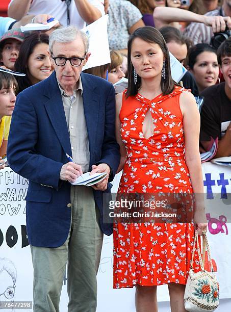 Director Woody Allen and wife Soon-Yi Previn attend the Cassandra's Dream premiere in Venice during day 5 of the 64th Venice Film Festival on...