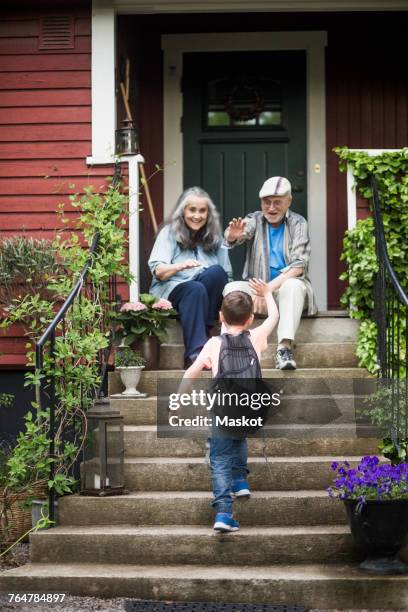 Man Walking Up Stairs House Photos and Premium High Res Pictures ...