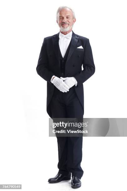 business elderly men - footman stock pictures, royalty-free photos & images