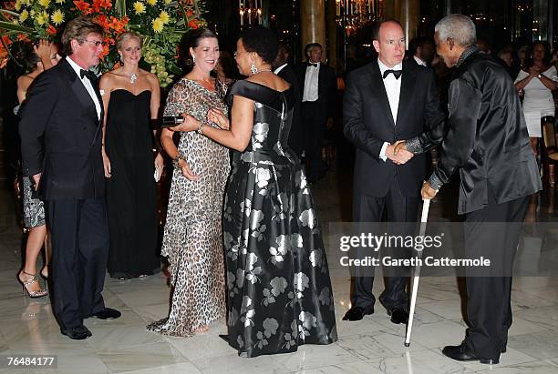 Charlotte Casiraghi, Ernst August, Prince of Hanover, Charlene Wittstock, Princess Caroline of Hanover, Graca Machel, Prince Albert II of Monaco and...