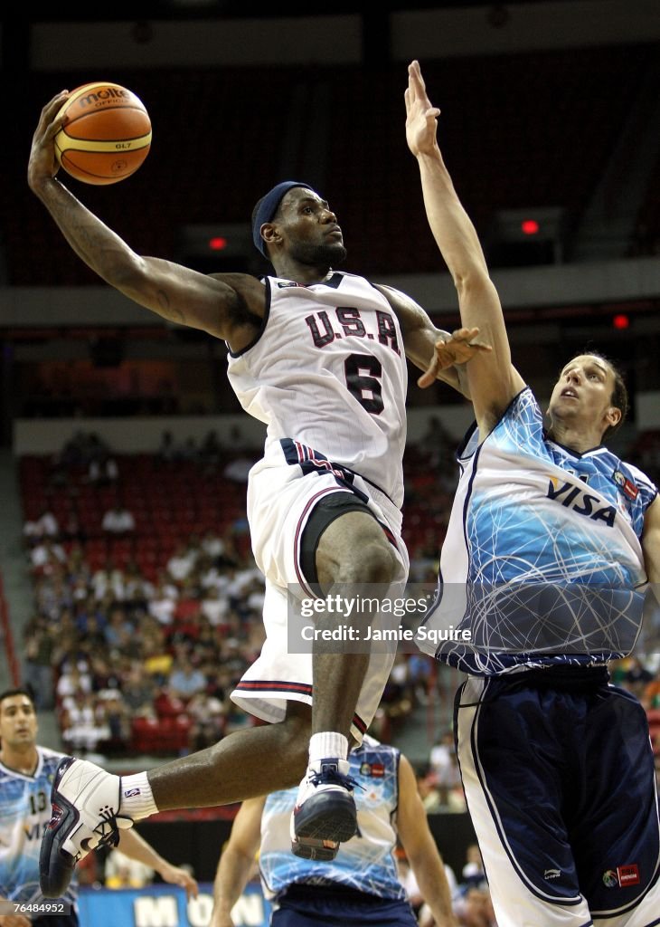 FIBA Americas Championship 2007-USA v Argentina