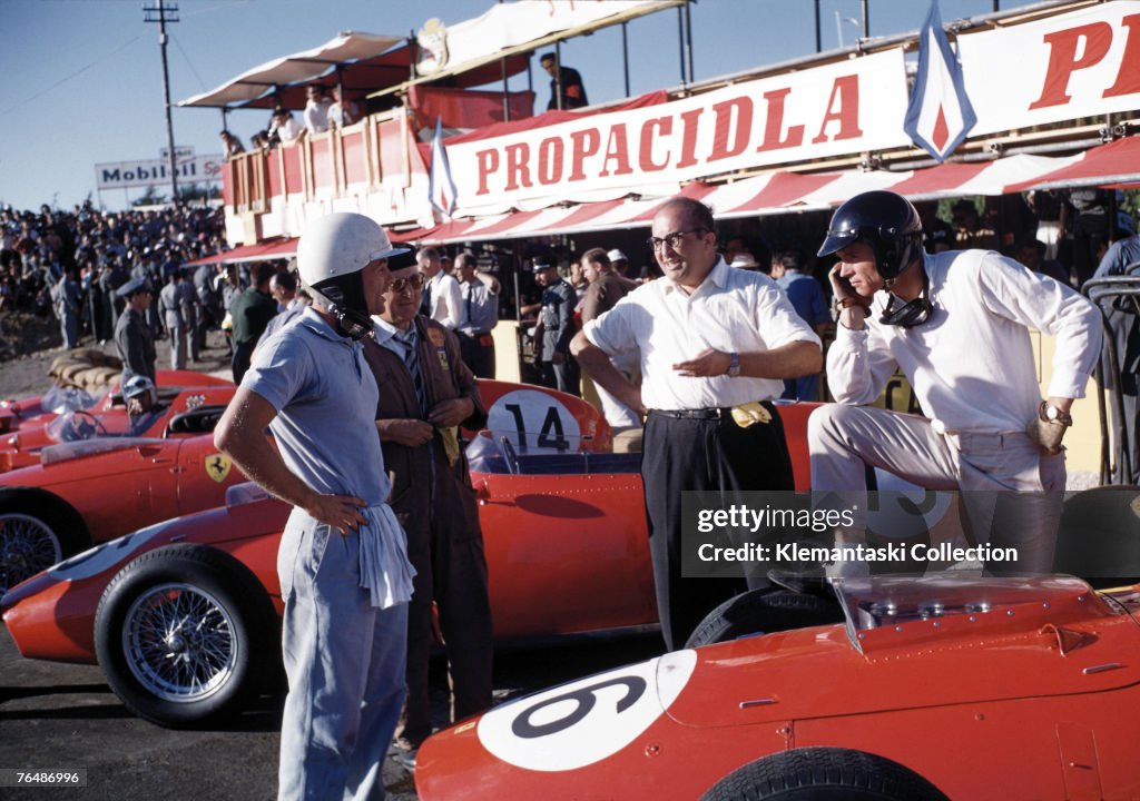 Ferrari Team At Monsanto