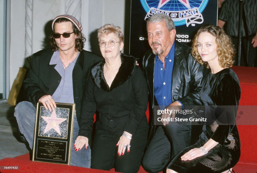 Johnny Depp, parents and Vanessa Paradis News Photo - Getty Images