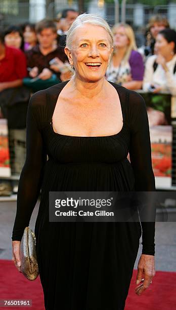 Actress Vanessa Redgrave arrives at the UK premiere of the film 'Atonement' at the Odeon in Leicester Square on September 4, 2007 in London, England....
