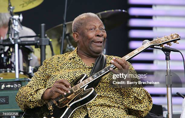 King performs at Eric Clapton's Crossroads Guitar Festival 2007 held at Toyota Park on July 28, 2007 in Bridgeview, Illinois.