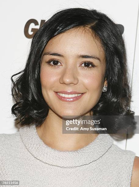 Actress Catalina Sandino Moreno attends Glamour Magazine's "Fashion Gives Back" event, announcing limited designer T-shirts for Malaria No More, on...