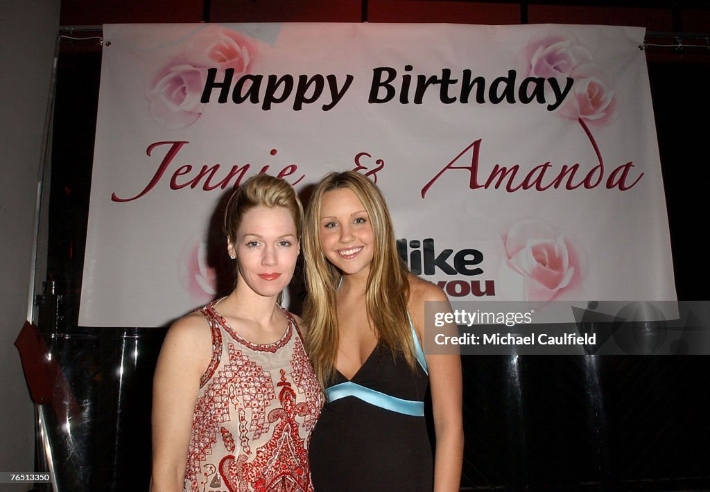Jennie Garth and Amanda Bynes Birthday Celebration