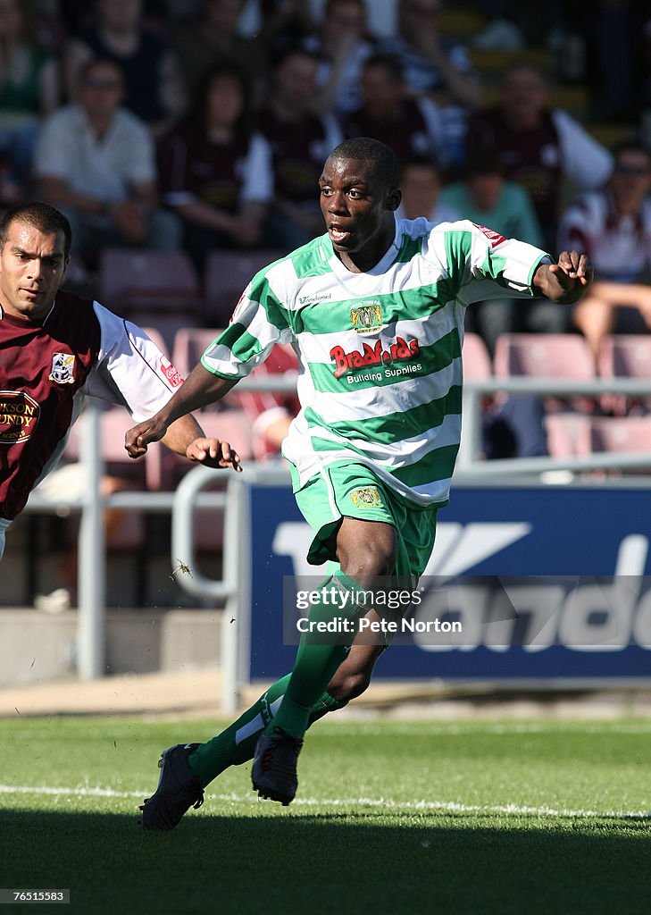 Northampton Town and Yeovil Town