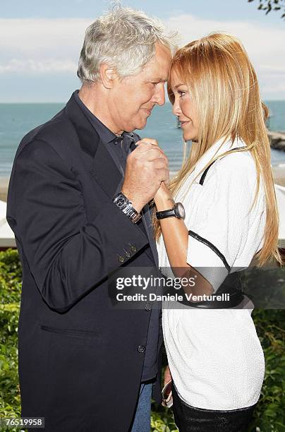 Giuliano Gemma and Vera Gemma seen in Venice during day 8 of the 64th Venice Film Festival on September 5, 2007 in Venice, Italy.