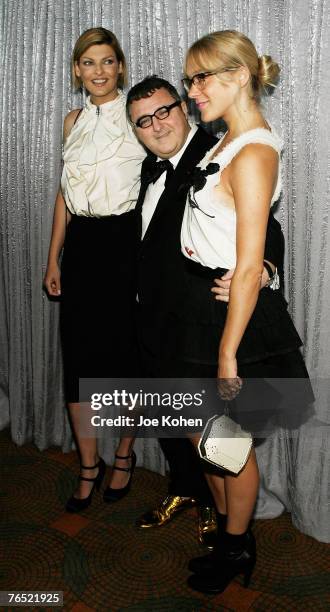 Super model Linda Evangelista , Designer Alber Elbaz of Lanvin and actress Chloe Sevigny arrive at the FIT Annual Couture Council Award for Artistry...