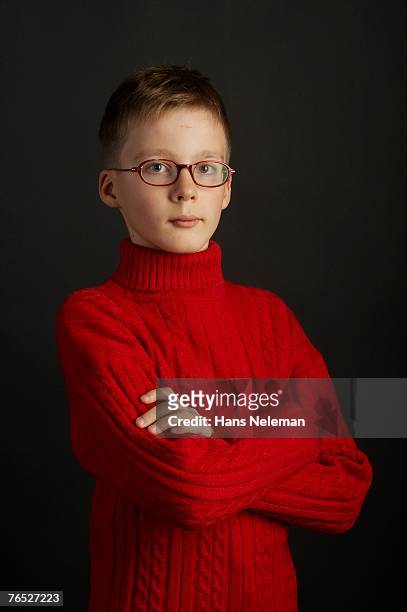 boy in red sweater - turtleneck stock pictures, royalty-free photos & images