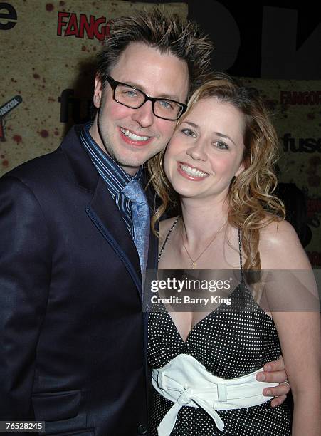 James Gunn and Jenna Fischer