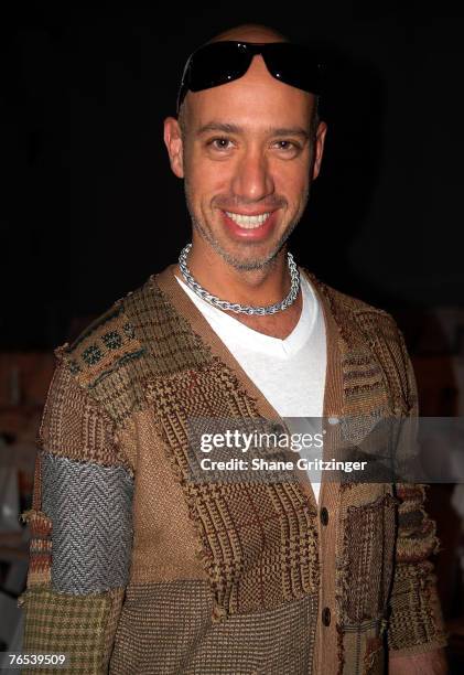 Robert Verdi attends Erin Fetherston Spring 2008 Collection during Mercedes-Benz Fashion Week Spring 2008 at The Promenade, Bryant Park on September...