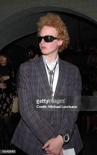 James Garfunkel attends Charlotte Ronson's Spring 2008 Collection fashion show after party at The Bryant Park Hotel's Cellar Bar in New York City on...