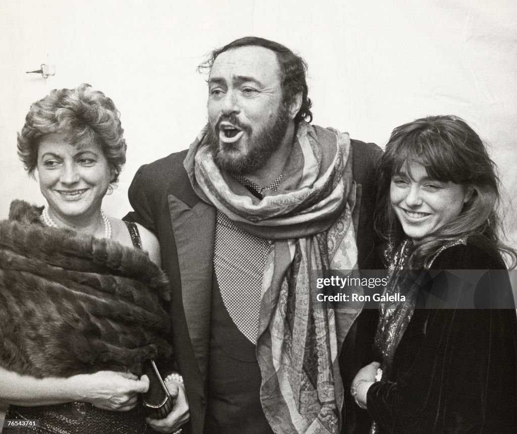 Adua Veroni, Luciano Pavarotti and their daughter News Photo - Getty Images