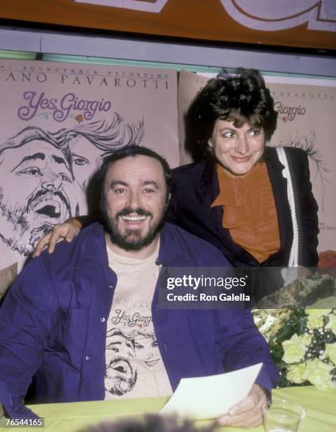 Luciano Pavarotti and Adua Veroni