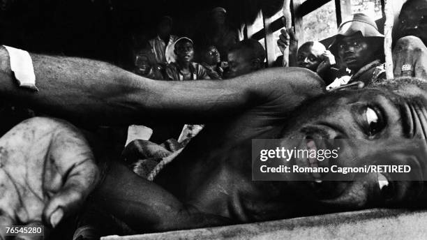 Victims of the civil war in Biafra, a secessionist state in Nigeria, 1970.