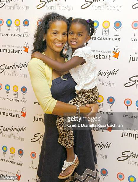 Crystal McCrary Anthony and Ella attend The Jumpstart Read for The Record Campaign Kick-Off Celebration at the Dylan's Candy Bar on September 5th,...