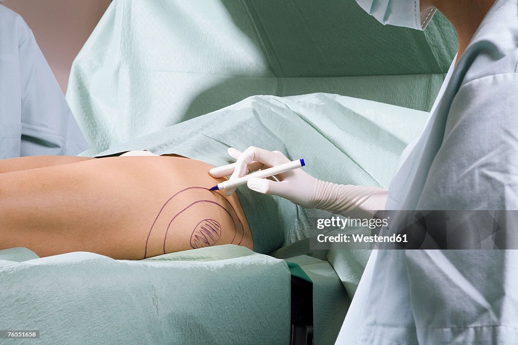 Female surgeon at work