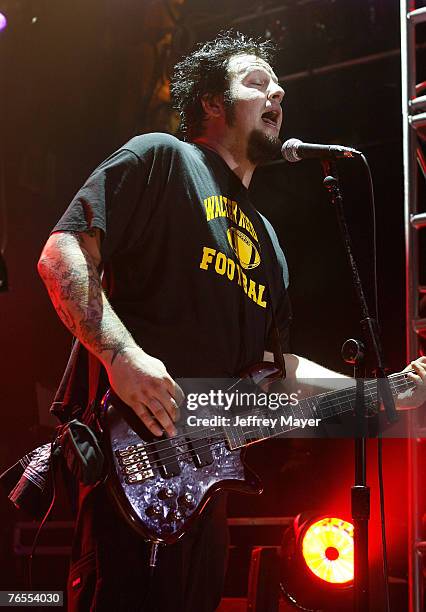 Musician Big Ken of Fall From Grace performs at the "Bodog Music Battle of the Bands" at the House of Blues on September 5, 2007 in West Hollywood,...