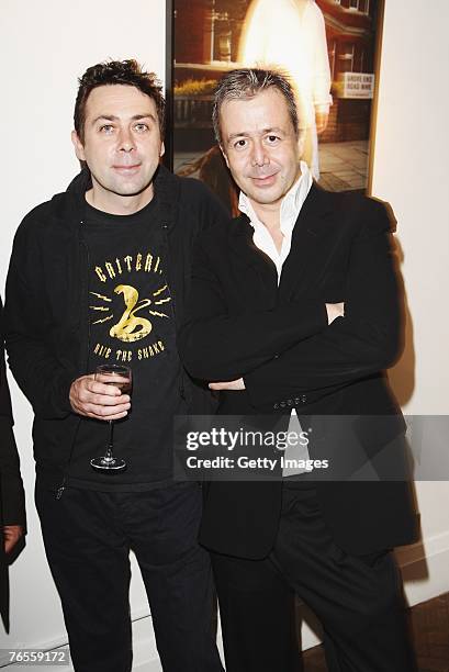 Sean Hughes and Jason Fraser attend the Launch of the 2008 Pdsa Calendar 'Pawtraits of Celebrities and Their Pets Revealed', a celebrities with their...