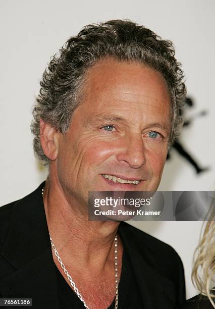 Guitarist Lindsey Buckingham attends the Conde Nast Media Group's Fourth Annual Fashion Rocks Concert at Radio City Music Hall September 6, 2007 in...