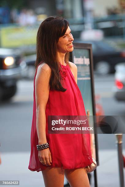 Australian actress Victoria Hill arrives for the Los Angeles premiere of "December Boys" hosted by Warner Independent Pictures and Australians in...