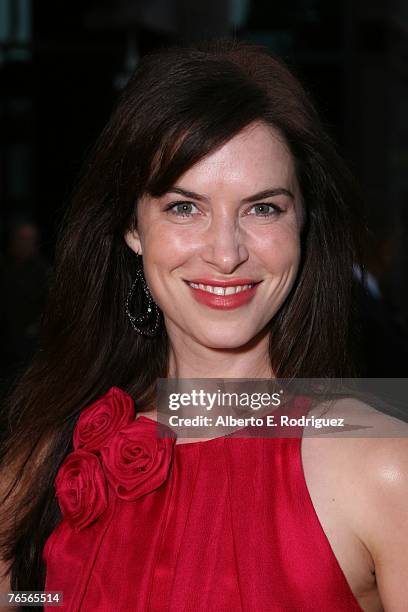 Actress Victoria Hill arrives at the L.A. Premiere of Warner Independent Pictures' "December Boys", held at the Director's Guild of America on...