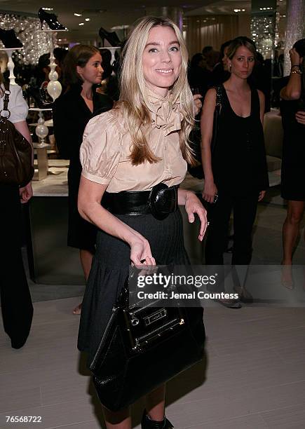 Alexandra Lind Rose with hangbag from new Gucci Line at the SHOE Launch Event With New Yorkers For Children at SAKS Fifth Ave on September 6, 2007 in...
