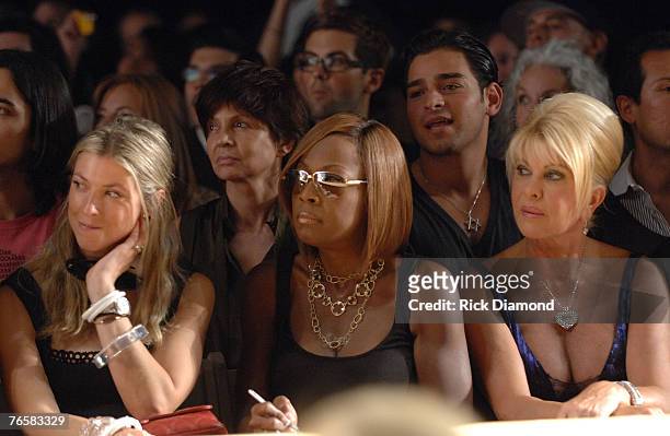 Francesca Mills, Star Jones and Ivanna Trump attend The Mercedes-Benz Fashion Week Spring 2008 - Baby Phat by Kimora Lee Simmons at The Roseland...