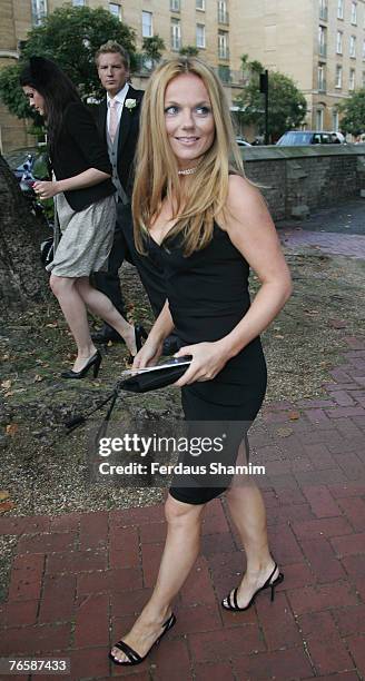 Geri Halliwell attends the wedding of Chloe Delevingne and Louis Buckworth on September 7, 2007 in London, England.