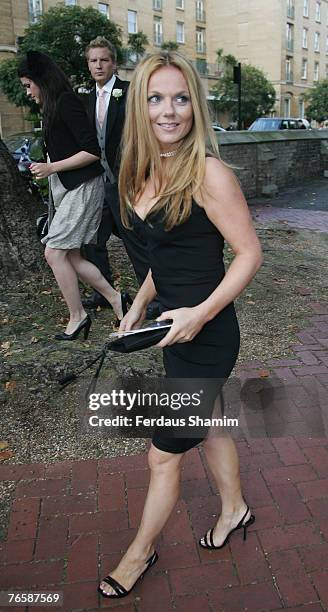 Geri Halliwell attends the wedding of Chloe Delevingne and Louis Buckworth on September 7, 2007 in London, England.