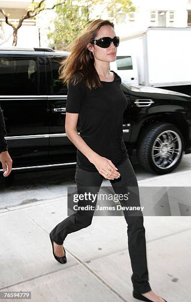 Angelina Jolie Sighting in New York City on September 7th, 2007.