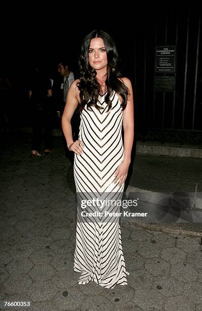 Katie Lee Joel arrives at the Ralph Lauren 2008 Fashion Show at Central Park Conservancy during Mercedes-Benz Fashion Week Spring 2008 on September...