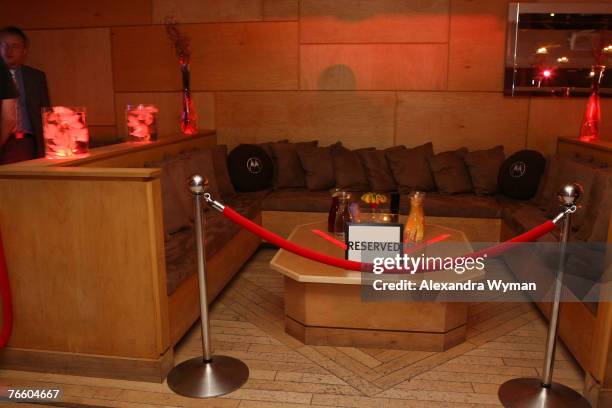 General view of atmosphere at the 32nd Annual Toronto International Film Festival Motorola Late Night Lounge at 88 Yorkville Avenue on September 8,...