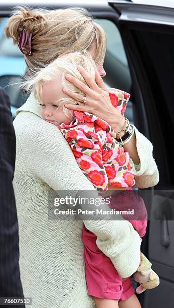 Kate McCann arrives home with her daughter Amelie on September 9, 2007 in Rothley, England. The McCann family have returned from Portugal after local...