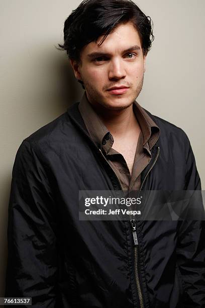 Actor Emile Hirsch of "Into The Wild" at the 2007 Diesel Portrait Studio Presented by Wireimage and Inside Entertainment on September 9, 2007 in...