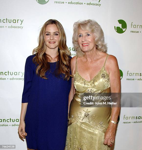 Alicia Silverstone and Didi Silverstone attend the Hollywood Gala for Farm Sanctuary, the leading farm animal protection organization in the United...