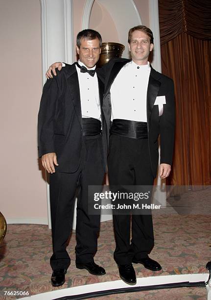 Gene Baur, Co-founder Farm Sanctuary and Jeff Lydon attend the Hollywood Gala for Farm Sanctuary, the leading farm animal protection organization in...