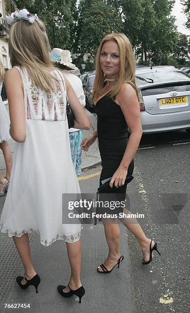 Geri Halliwell attends the wedding of Chloe Delevingne and Louis Buckworth on September 7, 2007 in London, England.