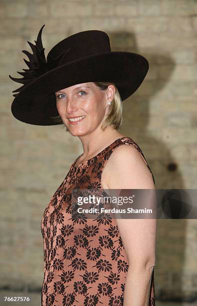 Sophie Wessex attends the wedding of Chloe Delevingne and Louis Buckworth on September 7, 2007 in London, England.